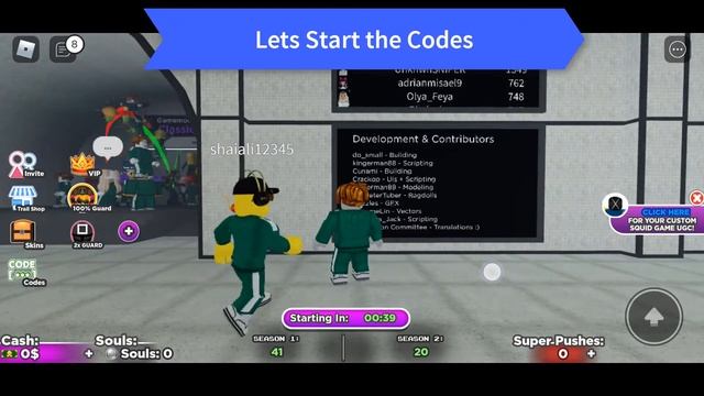 *All New* Squid Game Codes 2022 - Roblox Squid Game Codes 2022 - All Squid Game Codes смотреть онлайн