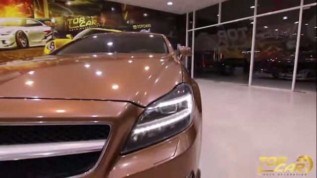 Marcedes benz CLS 500 | WRAP WITH BROWN GLOSSY | ORACAL ? смотреть онлайн