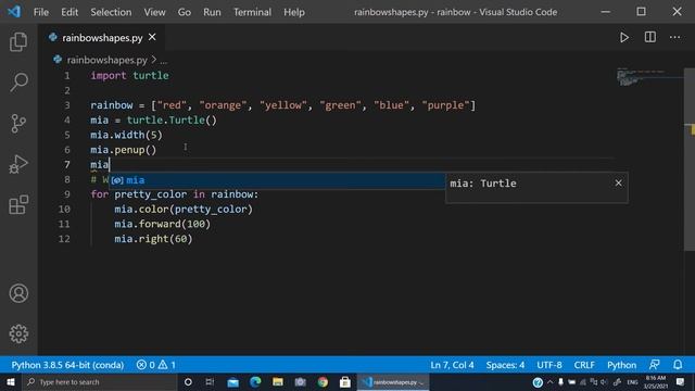 Create rainbow shapes using Python Turtle | ??ℯ ?ℯ?? ?ℯ?ℯ????ℴ? смотреть онлайн