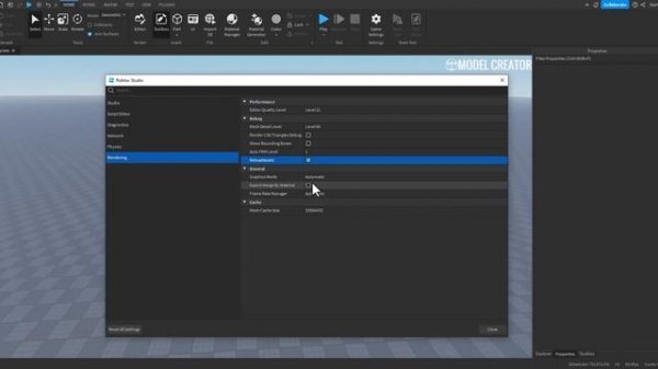 My ROBLOX Studio Settings & Beta Features! ⚙️