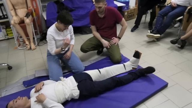 27 Фролова ЛП Первая Помощь Наложение шин на нижнюю конечность. Иммобилизация