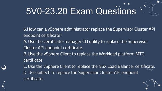 5V0-23.20 VMware vSphere with Tanzu Specialist Exam Questions смотреть онлайн