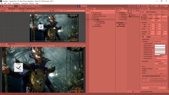 Как сделать Чек бокс / Check box в Unity смотреть онлайн