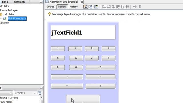 java application development tutorial 2 java calculator 2 смотреть онлайн