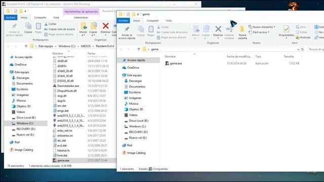Como solucionar game exe dejo de funcionar por usar melee trainer (Resident evil 4) смотреть онлайн