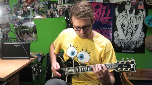 Short Metal Riff played on BOSS KATANA MINI смотреть онлайн