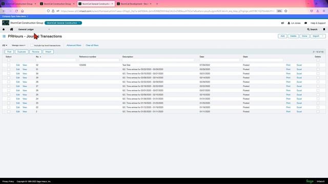 Statistical Journal Entries in General Ledger of Sage Intacct смотреть онлайн
