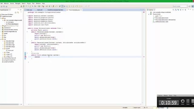 Crear Vista personalizada Android- extends View- Canvas смотреть онлайн