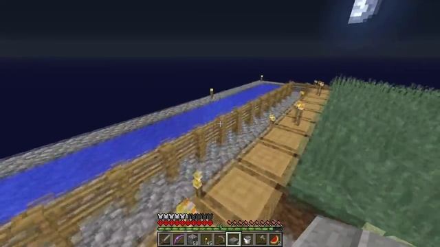 SkyBlock - Первые животные, водоем и фонтан смотреть онлайн