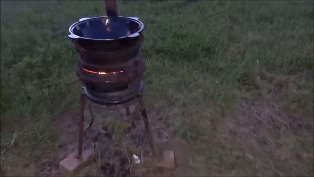 Казан 12литров Наманган с Ozon на печке из колесных дисков смотреть онлайн