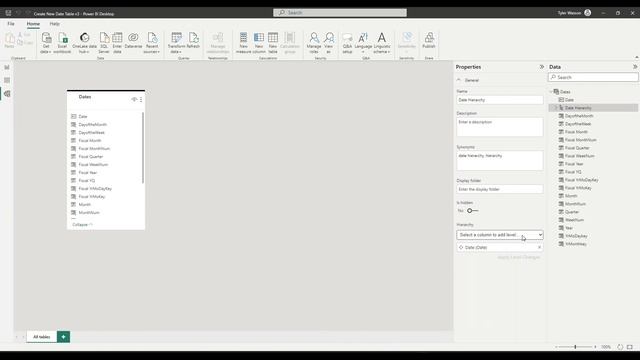 Create a Power BI Date Table смотреть онлайн