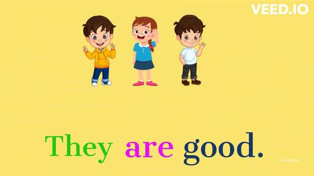 Am - Is - Are for kids | Verb to be| Grammar with game and examples смотреть онлайн