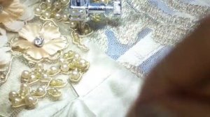 Прозрачный корсет. Как быстро пришить вышитые жемчугом аппликации?Dress making. Korsett