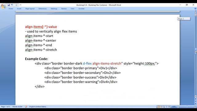 Bootstrap Flex Container Classes - Bootstrap5 Tutorial 24 смотреть онлайн