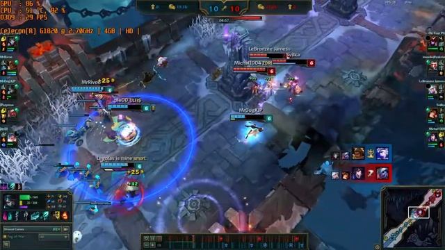 League of Legends on Intel Celeron G1820 and Intel HD Graphics смотреть онлайн