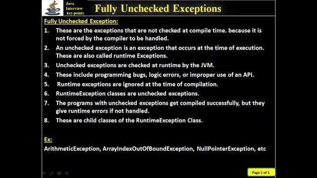 294. Java Fully Unchecked Exceptions смотреть онлайн