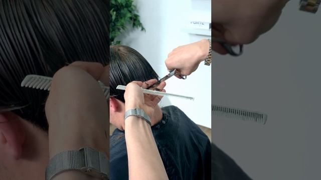 Middle Part Curtain Haircut | FORTE BARBER SERIES смотреть онлайн