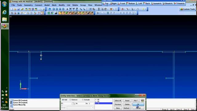 FEMAP WITH NASTRAN Cоздание поперечного сечения коробка смотреть онлайн