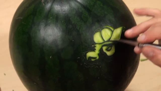 #9  Free Carving Lessons - Logo On Watermelon / Kurs Carvingu Za Darmo - Grafika Na Arbuzie