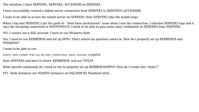 Databases: How to perform the dreaded double hop with linked servers? смотреть онлайн