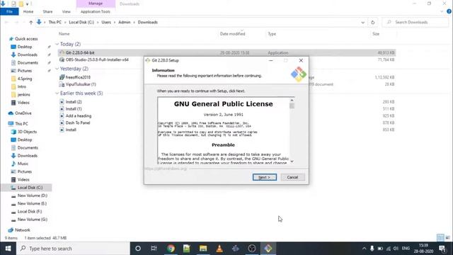 Install Git on Windows 10 in 3 min! | version control - Part 2 (2020) смотреть онлайн