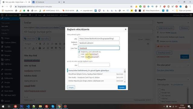 ? WordPress Link Verme: WordPress Link Ekleme Nasıl Yapılır? #WordPressDersleri смотреть онлайн