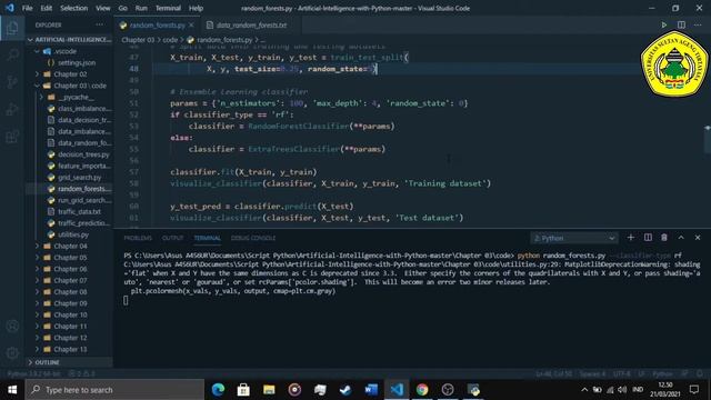 Tugas 2 Kecerdasan Buatan - Random Forests Dan Extremely Random Forests Dengan Python смотреть онлайн