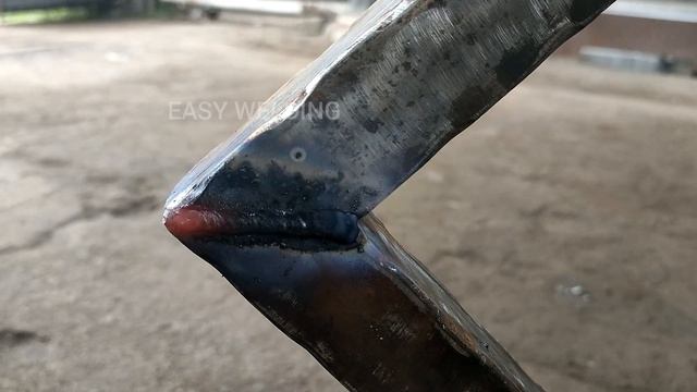 not everyone knows, how to weld a 90° angle square tube | in a horizontal position смотреть онлайн