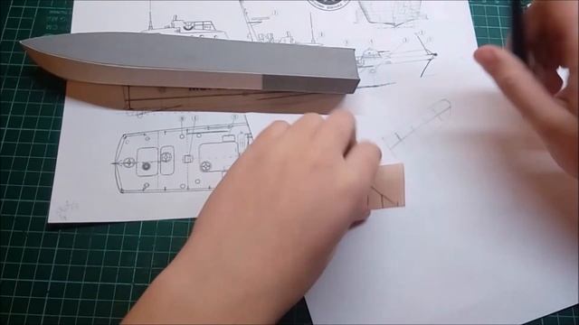 Корабль из картона "Гриф М" | часть 1 | Корпус смотреть онлайн