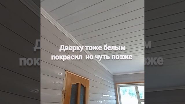 как перекрасить старую вагонку, блокхаус.красим стены .#shorts# смотреть онлайн