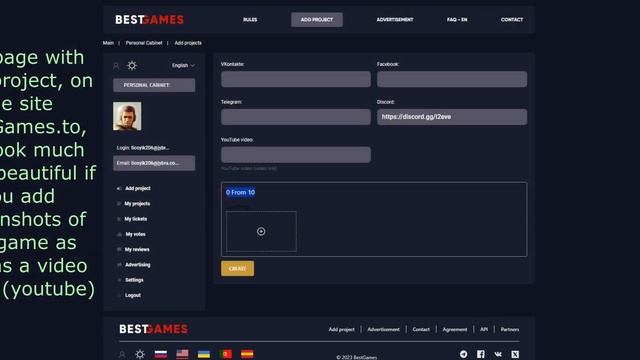 Adding a project on BestGames.to смотреть онлайн