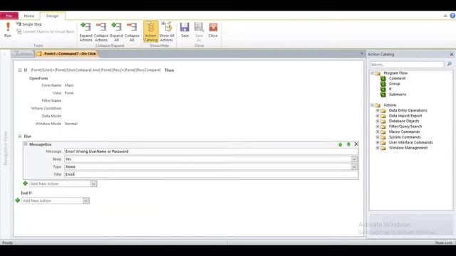 How To Create Login Form With Macro In Ms Access смотреть онлайн