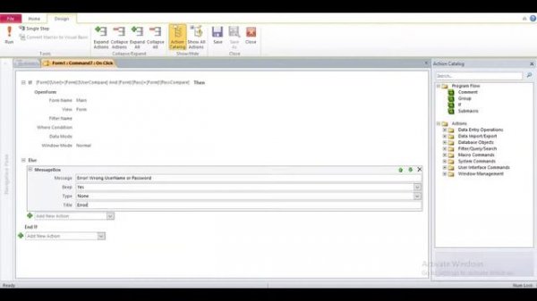 How To Create Login Form With Macro In Ms Access