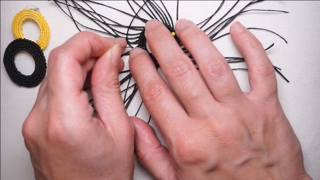 DIY double circle micro macrame earrings tutorial смотреть онлайн