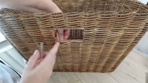 МК. Ручка-прорезь из бумажной лозы. #184