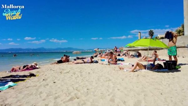 BEACH WALK S'Arenal Playa de Palma [2] Mallorca Spain 4K - September 2023 Walking Tour