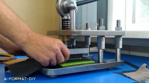 Ручной пресс для тиснения и вырубки. Вырубка листовой резины