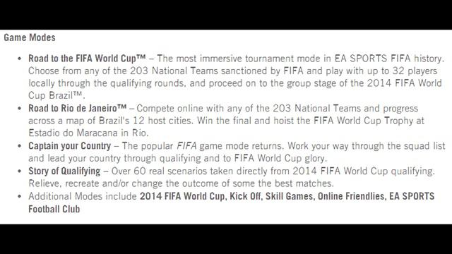 EA SPORTS FIFA 2014 World Cup Brazil Game Announced! - FIRST DETAILS/TRAILER! смотреть онлайн
