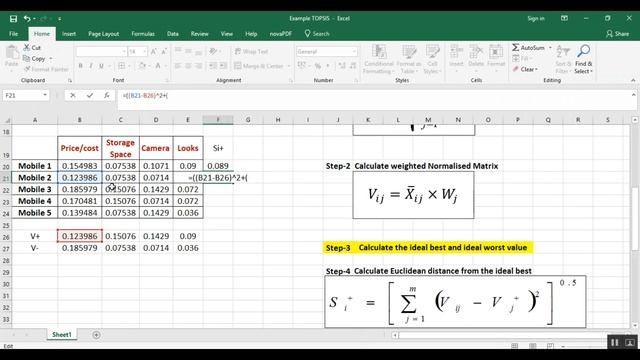 TOPSIS using Excel - MCDM problem смотреть онлайн