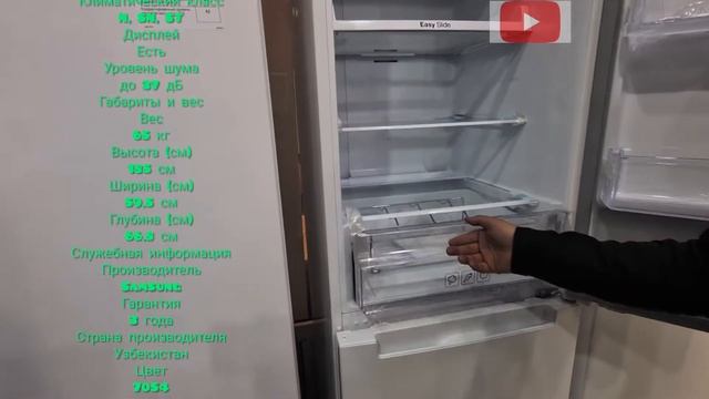 SAMSUNG 31FERNDW OBZOR//SAMSUNG 2KAMERALI //SAMSUNG NOFROST//YANGI SAMSUNG XOLODILNIKLARI смотреть онлайн