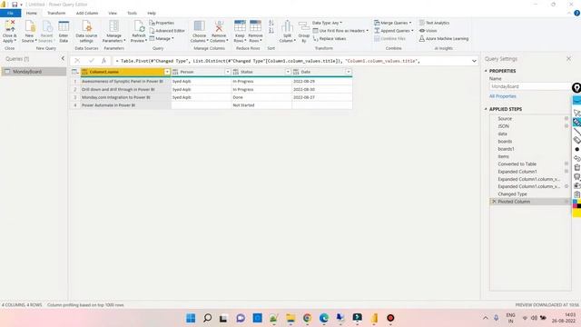 Monday.com Data Integration in Power BI смотреть онлайн