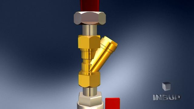 Как правильно установить косой фильтр грубой очистки при направлении потока снизу вверх.