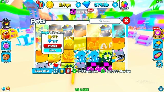 ⭐️ GOT A SHINY *15M EVENT* TITAN HUGE PET IN ROBLOX CHEST SIMULATOR! смотреть онлайн