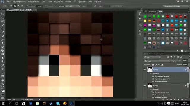 Как Сделать Аватарку Minecraft Стиль Tutorial how to make Avatar on YT смотреть онлайн