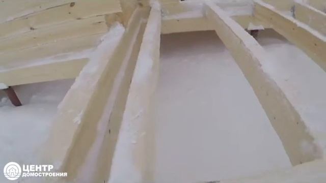 Этап строительства дома из бруса