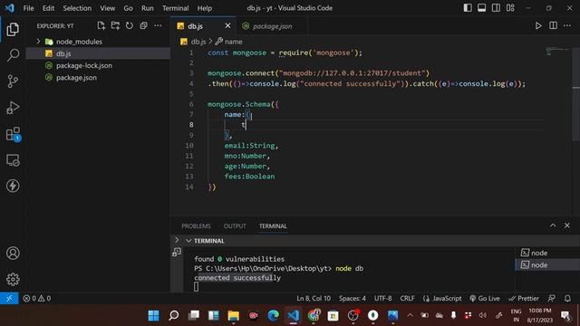 Schema and Model in Mongoose, Create Schema, Model MongoDB in Hindi || MongoDB Tutorial in Hindi #1 смотреть онлайн