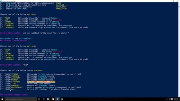 Obfuscate PowerShell script using Invoke-Obfuscation!