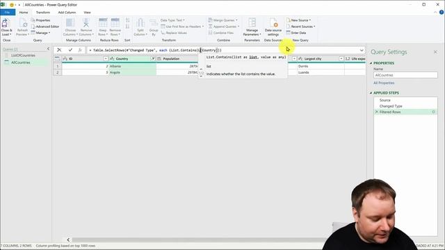 Filtering a Table to a Dynamic List of Values using Power Query and Power BI смотреть онлайн