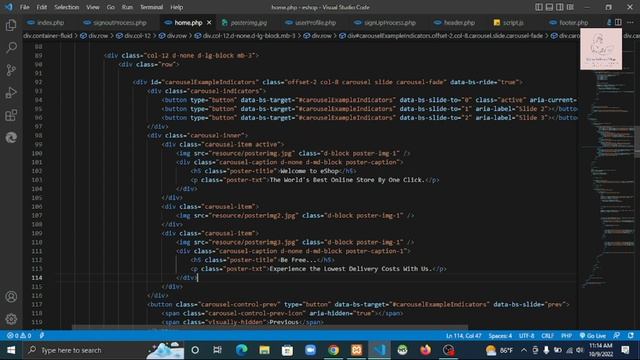 Develop a carousel for homepage using Bootstrap and JavaScript | java institute | Lishan chamuditha смотреть онлайн