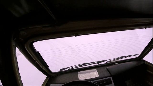 Гусеничный вездеход "ЛАЙКА-03" Вид из салона. смотреть онлайн